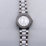 Anne Klein Watch Swiss Mother of Pearl Large Rhinestone Photo 5