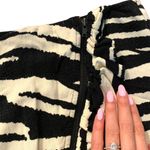 Free People • zebra print ruffle mini skirt black and white size 4 Photo 2