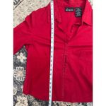 No Boundaries Vintage Y2K  Red Stretch Long Sleeve‎ Fitted Hook Eye Shirt XL Photo 2