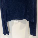 MINKPINK  Blue Cropped Sweater with Bell Sleeves Size Large EUC Photo 2