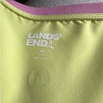 Lands' End  Womens Top Sz M 10 12 Lemon Lime Lavender‎ Elbow Sleeve 365 Tunic Photo 10