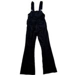 Anthropologie  Pilcro and The Letterpress Velvet Overalls Black Size 26 Petite Photo 3