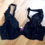 Victoria's Secret  36DDD Underwire Bare Lace Full Coverage Bra in Black Photo 0