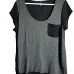 Gap Women's Two Color Black and Gray Short Sleeve with Front Pocket Sz M Photo 0