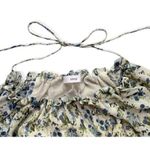 SPRING Cottage Core Ocean Long Flowy Green/Blue Floral Sheer Dress Women’s 4 MNG Green Photo 9