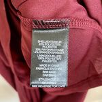 AFRM Women’s Long Sleeve Ribbed Body Con Slit Dress Burgundy NWT Photo 3