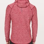 Lululemon  surge warm full zip hoodie jacket size Medium heathered dark sport red Photo 1