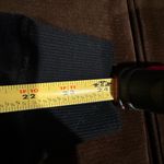 Calvin Klein Black Velvet Jacket Gold Zipper Hardware Over Sized Collard Sz XS Photo 10