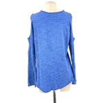 Nation Ltd  Clara Cold Shoulder Sweatshirt Top Blue Size‎ Small Photo 6