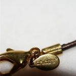 Chico's  Retro Chic Oval Multi Color Glass Pendant Leather Chain Bib Necklace Photo 3