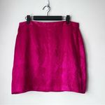 NBD Revolve Terra Fuchsia Purple Tonal Snakeskin Satin Mini Skirt L Photo 4