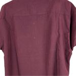 Tri Mountain outdoor women’s short sleeve button up hiking work size XL burgundy Red Photo 2