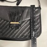 PANTERA Women’s Crossbody‎ Handbag Purse Tote Quilted Black 8X2X12.5 Black Photo 6