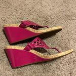 Coach Pink and Tan Wedge-heeled Sandals Photo 3