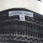 Charlotte Russe NWT Black High Low Crop Front Sheer Knit Woven Tank Fairycore Goth Size LRG JRS Photo 5