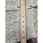 Bandolino Womens S Vintage Cream Shorth Sleeve Open Knit Cardigan Sweater Dress Photo 8
