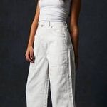 Free People  Piper Mid Rise Crop Wide Leg Jeans Size 22. B20 Photo 0