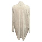 Chloe + Jasmine Speckled Cardigan Sweater 2X Open Front Pockets Gray Photo 5