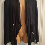 Maurice's XL Black Women's Open Front Jacket Photo 3
