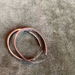 Coldwater Creek #400  Pewter Carved Hoops Photo 3