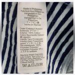 J.Crew Factory Reversible Pullover Sweatshirt XS Blue Striped Quilted NWT Cozy Photo 11