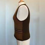 Telluride Clothing Company Wool Blend zip up vest size Small Brown Photo 1