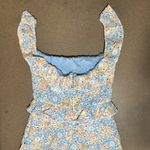 Lovers + Friends Ruffle Shoulder Floral Brooklyn Eyelet Tiered Mini Dress,Size S Photo 5