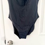 La Blanca  Classic Square Neck Black Bathing Swimsuit Low Back Skinny Strap 14 Photo 2