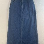Faded Glory Vtg Y2K  Sz 10 Carpenter Utility Maxi Denim Skirt Grunge Streetwear Photo 1