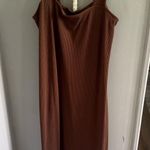 Old Navy  Brown Maxi Dress Ribbed Photo 0