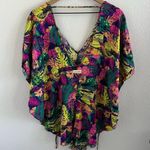 Taravana Abstract Art Tropical Vacation Romper Playsuit S/M Size M Photo 1