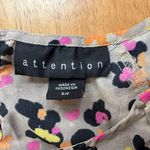 Attention Leopard Animal Print Ruffle Sleeve Top in Tan/Orange/Pink - Size Small Photo 4