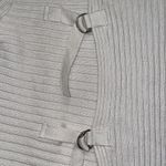 CAbi D-Ring Ribbed Cream Pullover Sweater Photo 9
