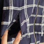 A New Day blue plaid faux suede sleeves jacket Photo 10