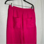 ZARA Pink Wide Leg Elastic Drawstring Waist Pull On Pants Size Medium Photo 2