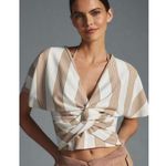 Anthropologie  Bishop + Young Twist-Front Top Sand Color Size XS Photo 0