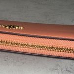 Coach  Coral Leather Accordion Zip Around Wallet Photo 7