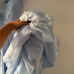 Mac Duggal  Ruffle Tiered Cut Out Chiffon Gown in Powder Blue 6 Photo 13