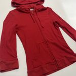 Energie Y2K Red Teen  Medium Zip Up Hoodie W 3/4 Sleeves Photo 2