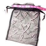 Victoria's Secret  Drawstring Logo Heart Mesh  Accessories Bag NWT Photo 4