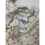 Banana Republic Top Dressy Medium Eyelet Lace Blouse Tunic Cream Long Sleeve Photo 4