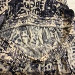 Free People Beach Day Halter Mini Dress Black Blue White LARGE Photo 12