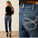 Ariat  Womens REAL Mid Rise Stretch Ivy Stackable Straight Leg Jean Size 34 Photo 2