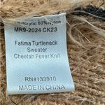 Show Me Your Mumu Women’s Fatima Turtleneck Sweater Cheetah Fever Knit Size XS Photo 13