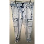 Pink Label Denim Blue Skinny Jeans With Extra Pockets And Belt Size undefined Photo 3