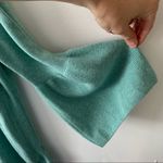 H by Halston  Seafoam VNeck Ruffle Sleeve Sweater L Photo 3
