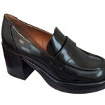 Madden Girl NEW Steve Madden Delphine Black Chunky Loafer Platform Heels 8.5 Photo 3