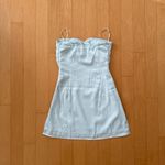 Princess Polly bay blue Irena strapless mini dress Photo 2