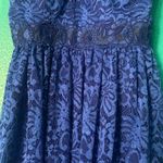 A Byer royal blue halter style dress Photo 2