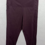 Zyia Active sz 4 purple yoga workout leggings capri‎ stretch active wear Photo 0